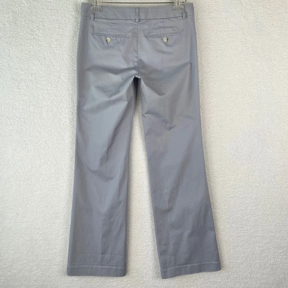 Express Editor Dress Pants Womens 4R Blue Gray Bootcut Mid Rise Work Trousers